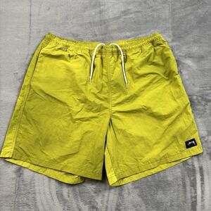 Stüssy Wave Dye Nylon Short Yellow Green Men's Size XXL Streetwear